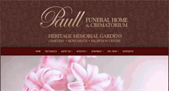 Desktop Screenshot of paullfuneralhome.com