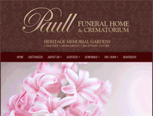 Tablet Screenshot of paullfuneralhome.com